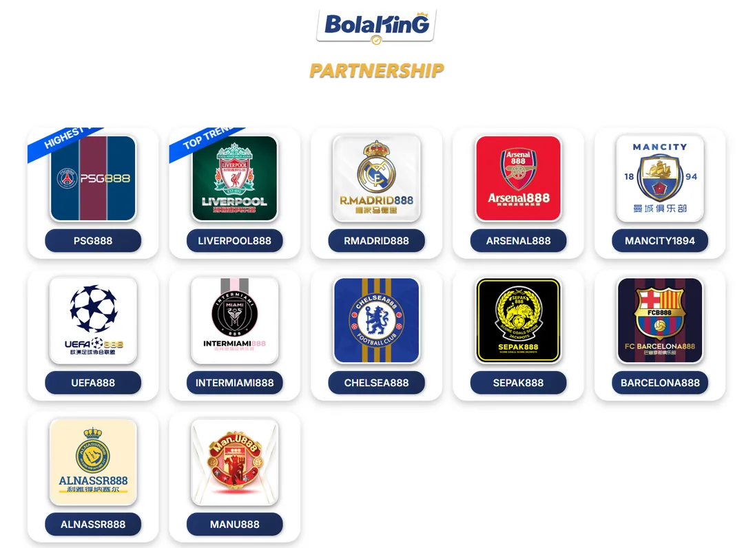 Bolaking partnership football club branded casinos in Malaysia.