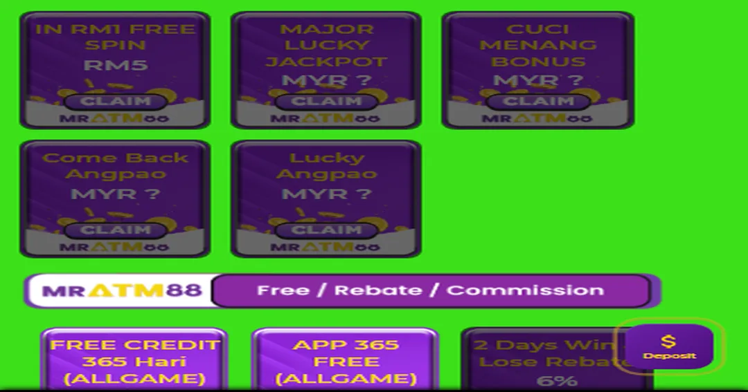Mr.ATM88 promotions page for Malaysian players.