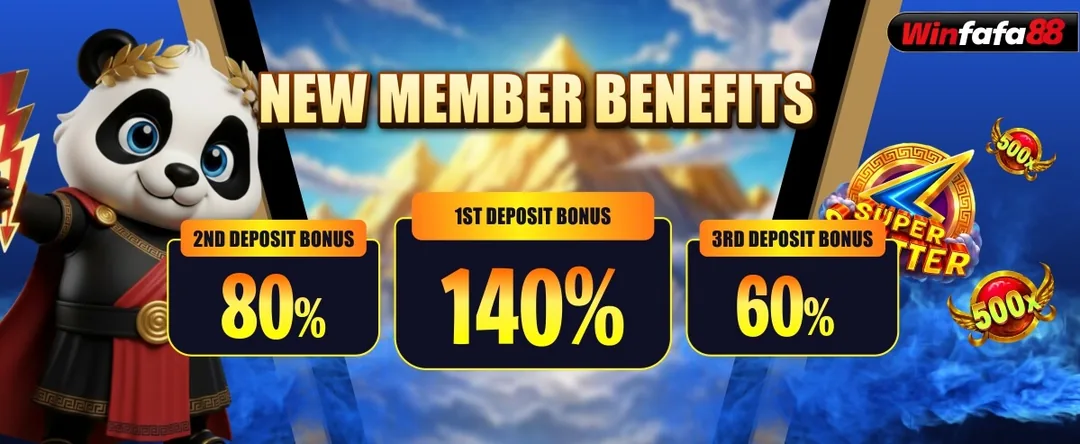 Winfafa88 new member deposit bonus structure under Royal Group.
