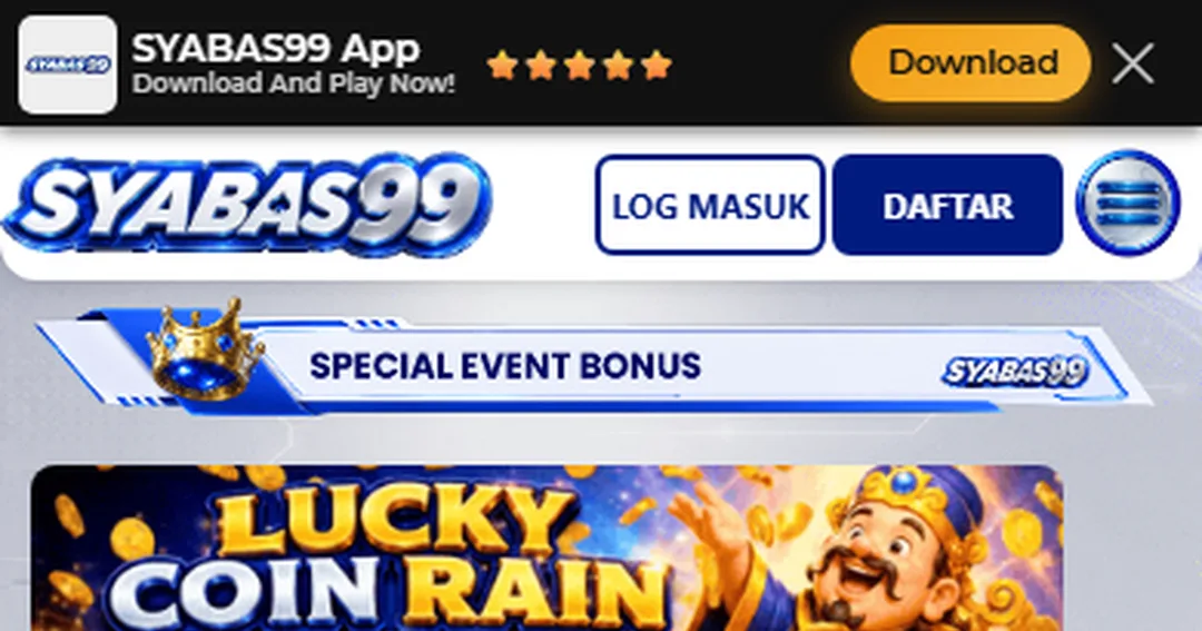 Syabas99 promotions page for Malaysian players.